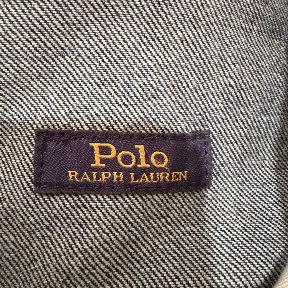 Polo Ralph Lauren Carpenter Jorts Men’s 33 Dark Wash Denim Relaxed Workwear - Picture 3 of 6